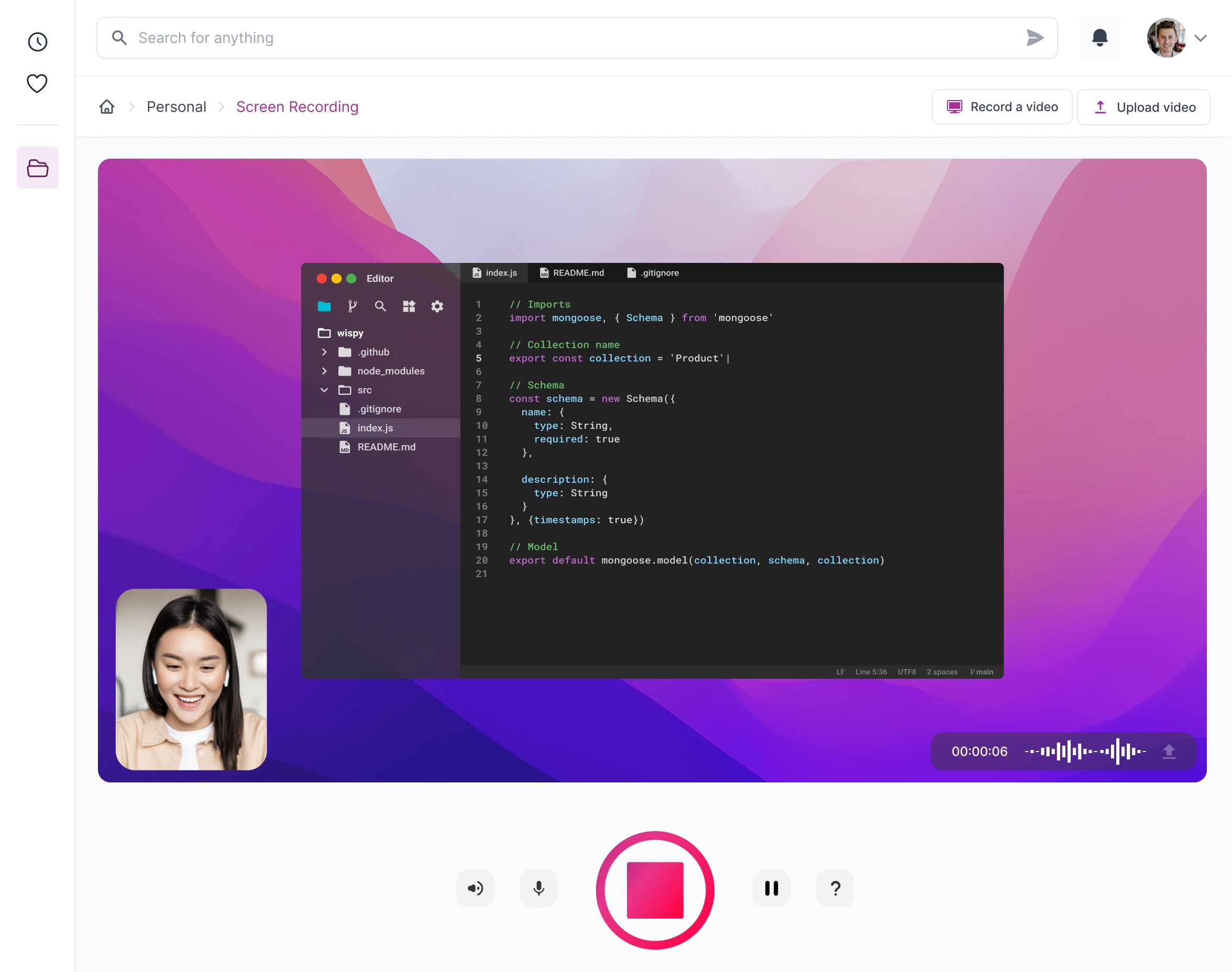 Screencast Online ScreenApp